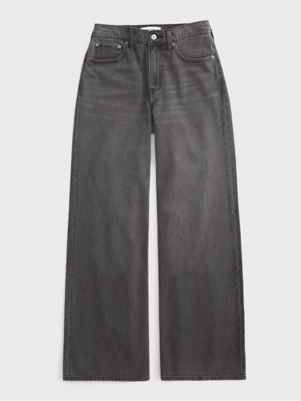 Abercrombie & Fitch Hugh rise‎ wide leg jeans 29 in washed black